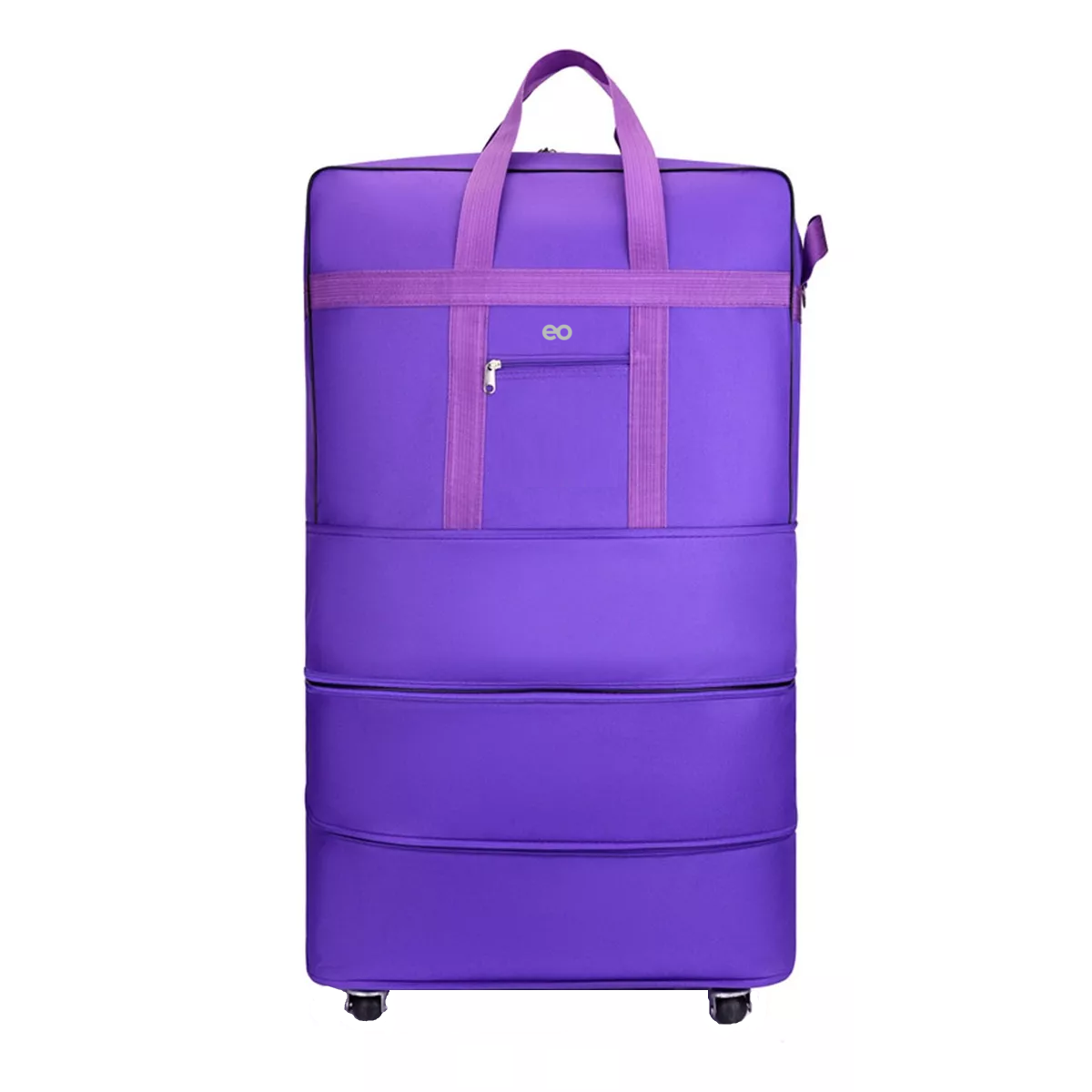 Mochila Deportiva Maleta De Viaje Con Ruedas Plegables Eo Safe Imports Esi-10112 Purpura