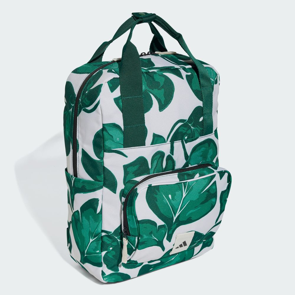 Foto 4 | Mochila Leaf Print Adidas Gris Mujer