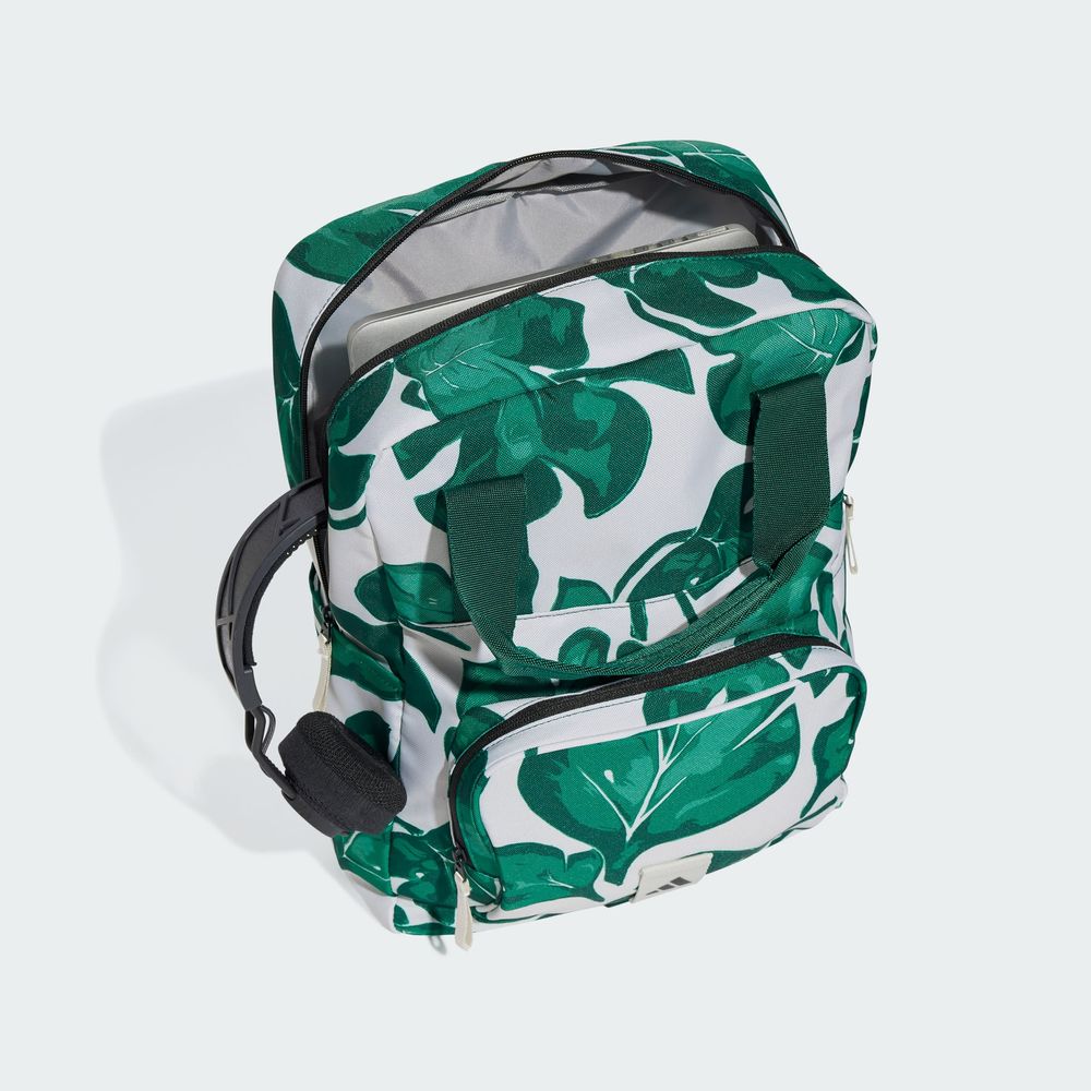 Foto 6 pulgar | Mochila Leaf Print Adidas Gris Mujer