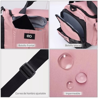 Foto 3 | Maleta Deportiva Bolsa Gym Viaje Eo Safe Imports Esi-8391-1 Rosa