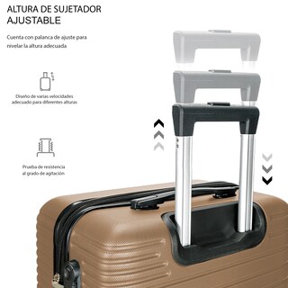 Foto 4 | Maleta De Viaje De Mano A Bordo 20 Con Candado De Seguridad Color Negro