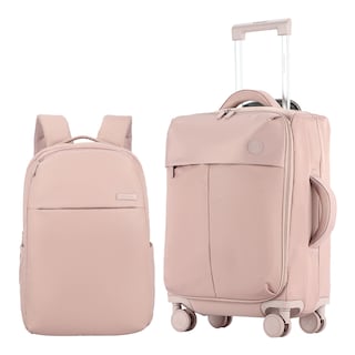 Foto 1 | Combo Maleta De Viaje + Mochila Dott Equipaje Carry On Cabina Rosa