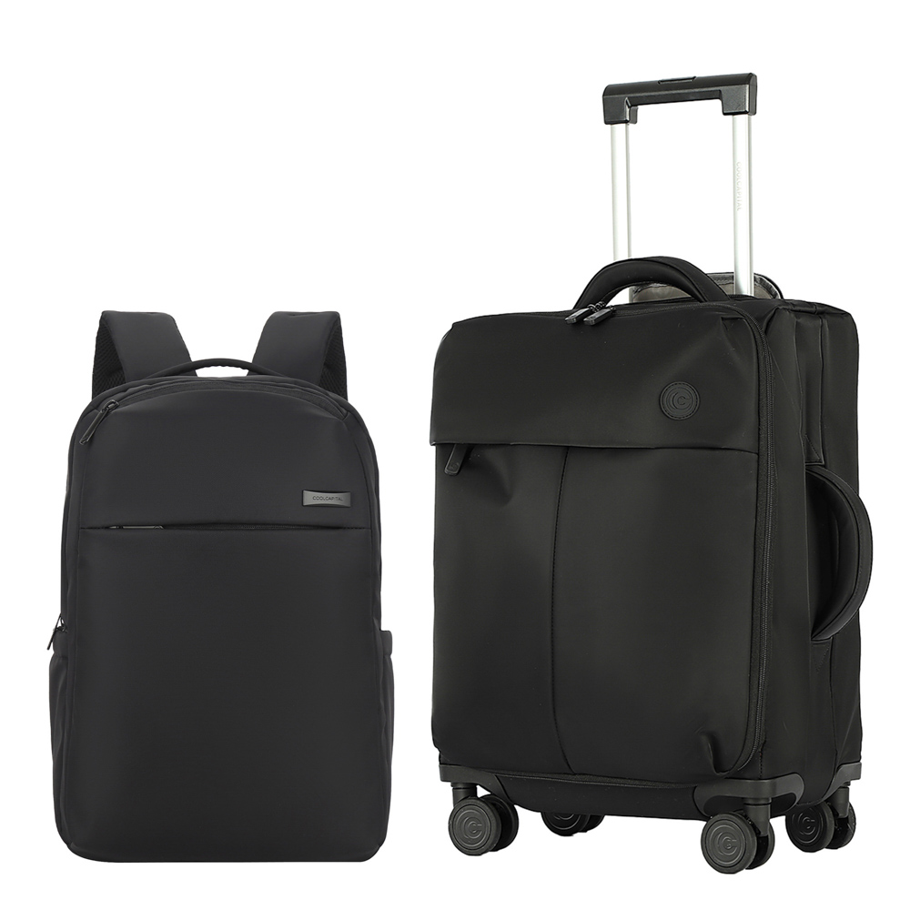 Foto 1 | Combo Maleta De Viaje + Mochila Dott Equipaje Carry On Cabina Negra
