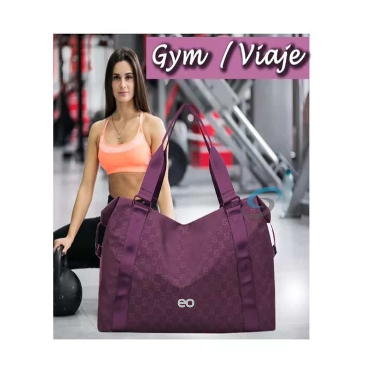 Foto 3 pulgar | Bolsa Maleta Casual Deportiva Gym Viaje Moda Eo Safe Imports Esi-9985-1 Purpura