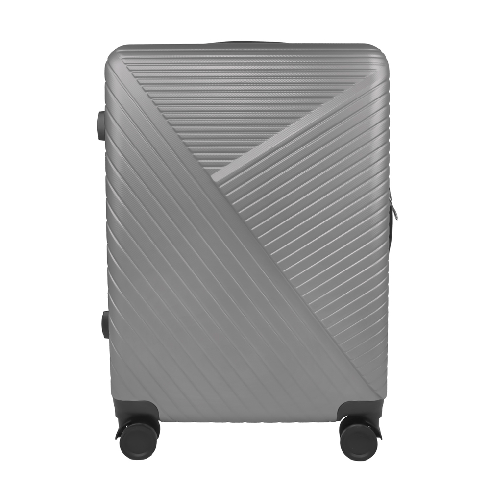 Maleta De Viaje Color Plata 43x26x65
