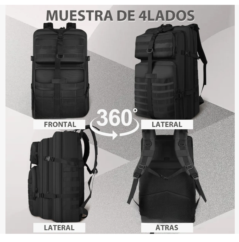 Foto 5 pulgar | Mochila Xtellar Táctica Miliitar Senderismo Campismo Impermeable 60l