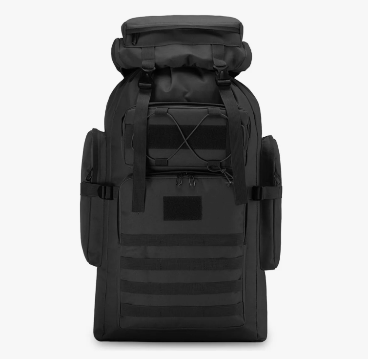 Mochila Xtellar Táctica Militar 80l Campismo Senderismo Multifuncion Modelo Negro