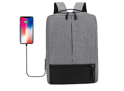 Foto 2 | Ninzi Mochila Urbana De Negocios Tipo Bolso Para Portátil Multifuncional Para Laptop,color De Gris