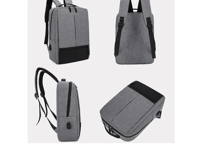 Foto 6 pulgar | Ninzi Mochila Urbana De Negocios Tipo Bolso Para Portátil Multifuncional Para Laptop,color De Gris