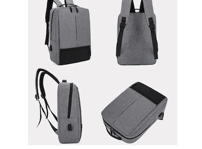 Foto 5 | Ninzi Mochila Urbana De Negocios Tipo Bolso Para Portátil Multifuncional Para Laptop,color De Gris