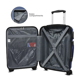 Foto 3 | Maleta Con Asa Telescopica 20'' Mccarthy Modelo Voyage-2/20'' Azul