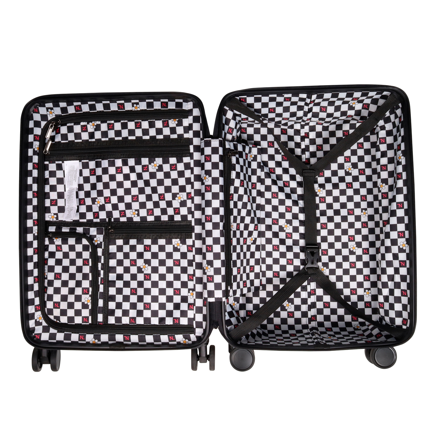 Foto 3 pulgar | Maleta Nicole Lee Carry-on Rigida Estampado Hollywood