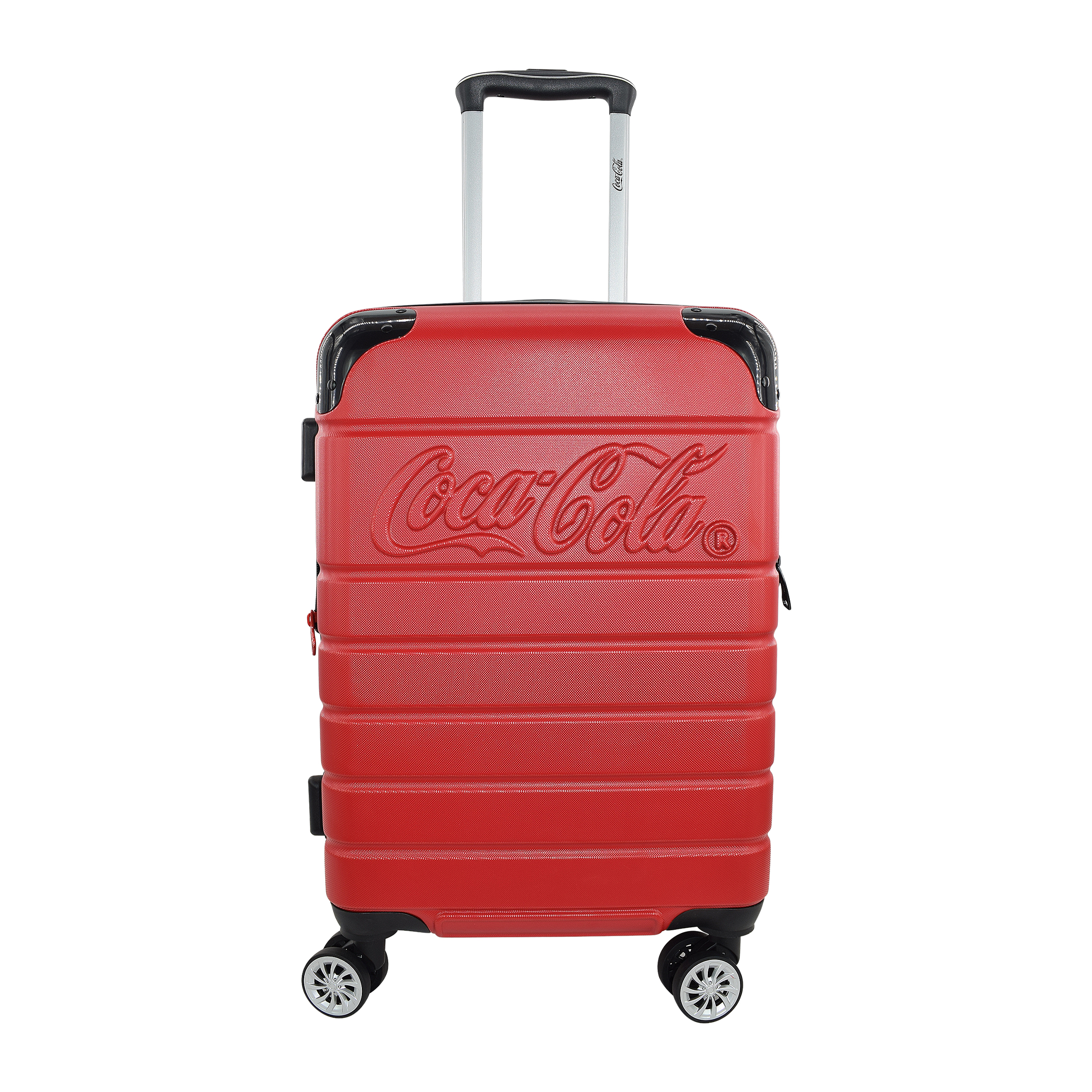Foto 2 pulgar | Maleta Coca Cola  Chica 20 Inch Rígida Abs Carry On Avion Color Rojo