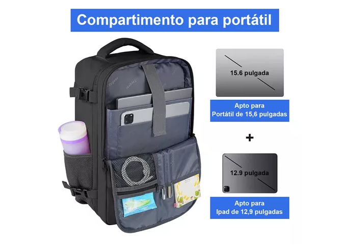 Foto 5 pulgar | Xtellar Mochila De Viaje Inteligente Antirrobo, Impermeable Con Compartimento Para Laptop De 15.6 Pulgadas, Apro