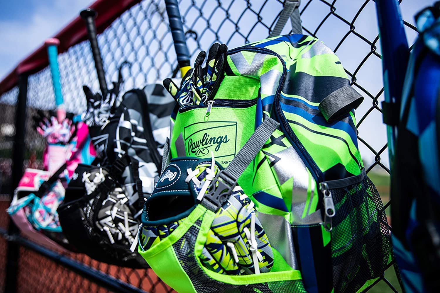 Foto 7 pulgar | Mochila Rawlings Remix T-ball & Youth Green - Venta Internacional.