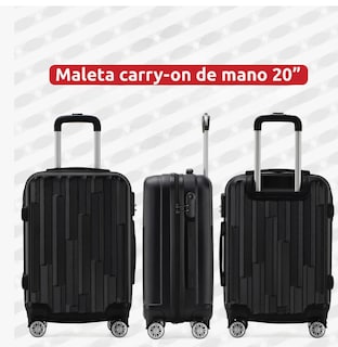 Foto 3 | Maleta Viaje De Mano Carry On Rígida 10kg 20p Candado
