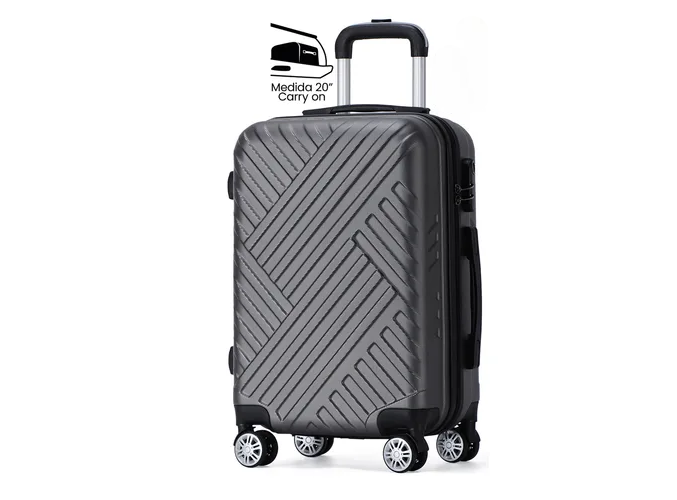 Foto 2 pulgar | Maleta De Viaje Rígida Carry On De Mano Cabina Modelo Argenta 20 Pulgadas 10 Kg Con Candado Seguridad