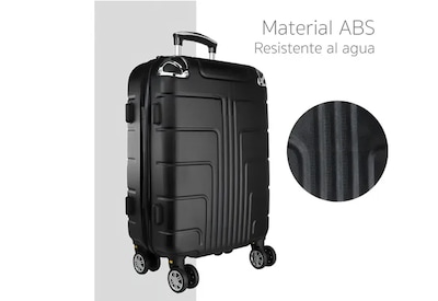 Foto 5 | Maleta 10 Kg Cabina Candado Seguridad Doble Llanta 360 Negro