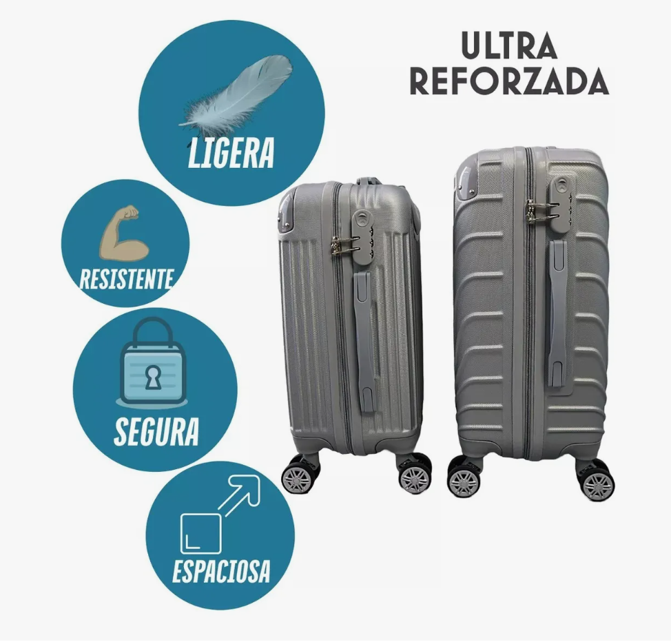 Foto 4 pulgar | Maletas Mano Viaje Rigida 19 In Carry On 10kg Ruedas 360°