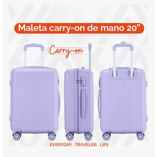 Foto 4 | Maleta De Viaje Rígida Carry On De Mano Cabina 20 Pulgadas 10 Kg Con Candado Alta Seguridad