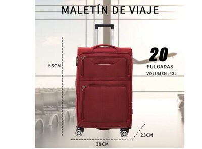 Foto 2 | Maleta De Viaje 10kg Avion 20in Maleta De Mano Con Cabina