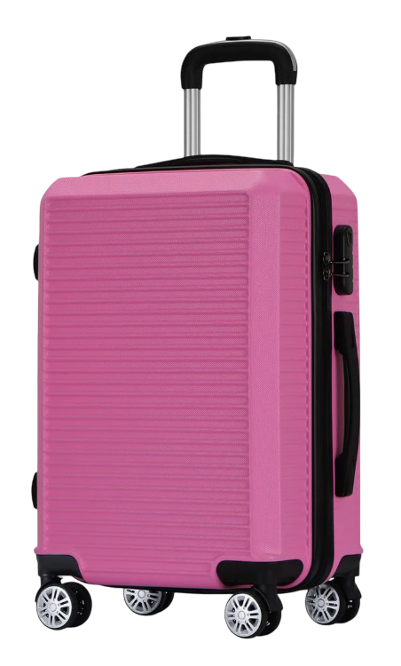 Foto 2 pulgar | Maleta De Viaje Rígida Carry On De Mano Cabina Modelo Esencia Rosa 20 Pulgadas 10 Kg Con Candado Seguridad