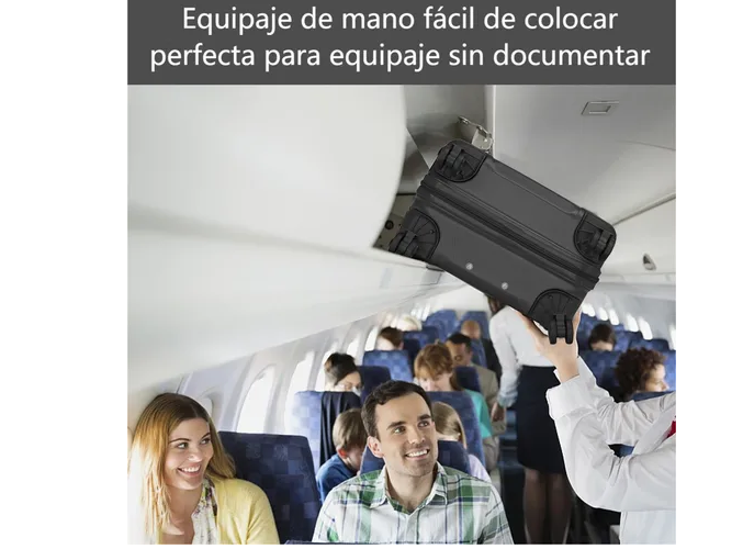 Foto 2 | Set 10kg Maletas Kit Viaje Mano Avion 201814in 4 Ruedas 360°