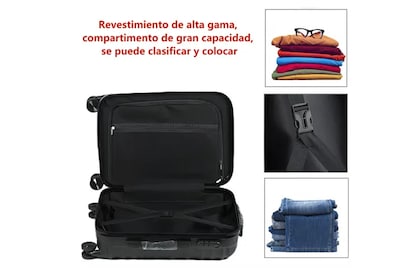 Foto 3 | Set 10kg Maletas Kit Viaje Mano Avion 201814in 4 Ruedas 360°