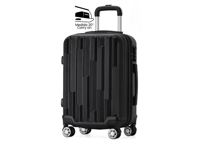 Foto 1 | Maleta De Viaje Rígida Carry On De Mano Cabina Modelo Flamingo 20 Pulgadas 10 Kg Con Candado Seguridad