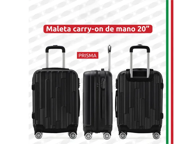 Foto 4 pulgar | Maleta De Viaje Rígida Carry On De Mano Cabina Modelo Flamingo 20 Pulgadas 10 Kg Con Candado Seguridad
