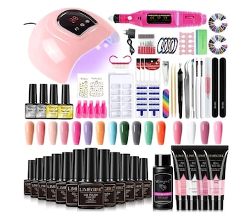 Foto 1 | Kit Para Uñas Polygel Con Lámpara Uv/le, 15mlx5pcs Acrílicas