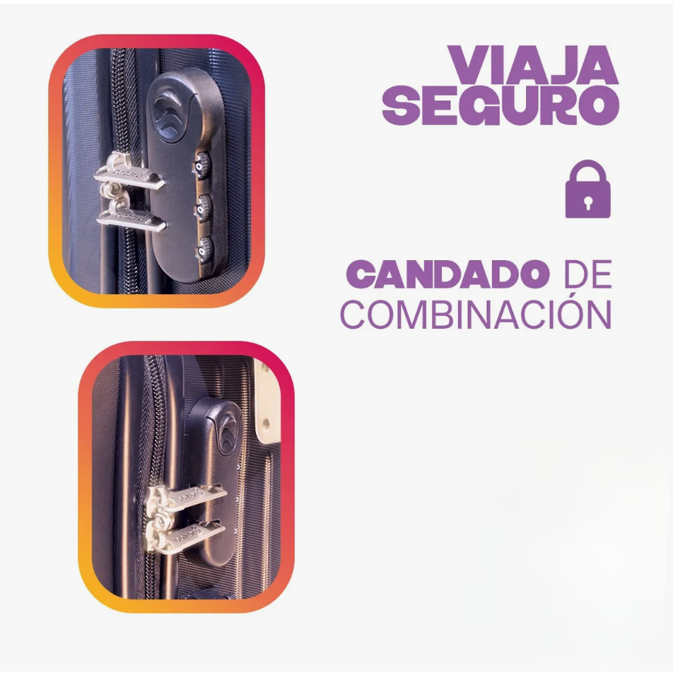 Foto 4 pulgar | Maleta De Cabina 10kg Rigida Con Portavaso Equipaje De Mano