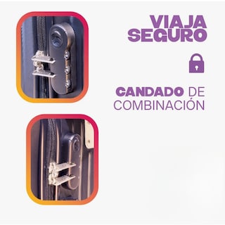 Foto 3 | Maleta De Cabina 10kg Rigida Con Portavaso Equipaje De Mano