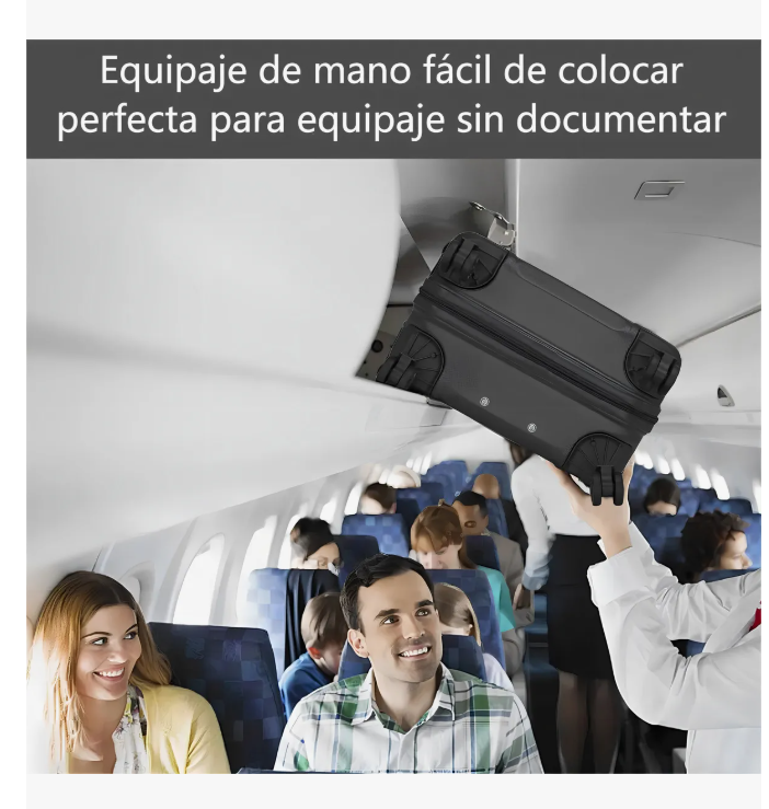 Foto 4 | Maleta Viaje 24in  Duradera Ligera Doble Rueda De 360°asa Telescópica