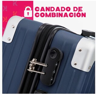Foto 2 | Maleta De Cabina 10kg Rigida Con Portavaso Equipaje De Mano
