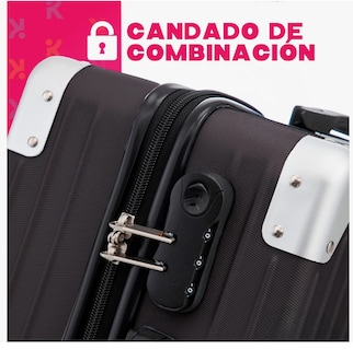 Foto 4 | Maleta De Cabina 10kg Rigida Con Portavaso Equipaje De Mano