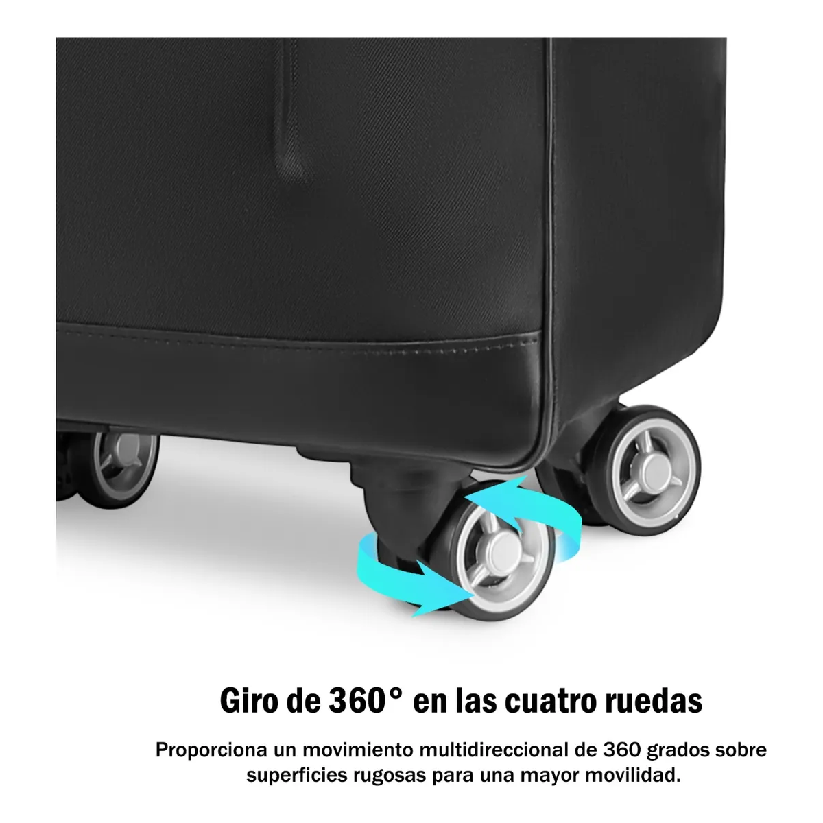 Foto 5 pulgar | Maleta De Viaje Equipaje De Mano De Seguridad Cabina Moda Lab.g Negro