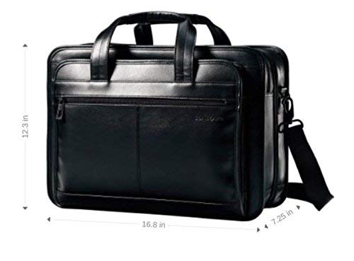 Foto 5 pulgar | Maletín Samsonite Leather Expandible Negro De 17 Pulgadas - Venta Internacional.