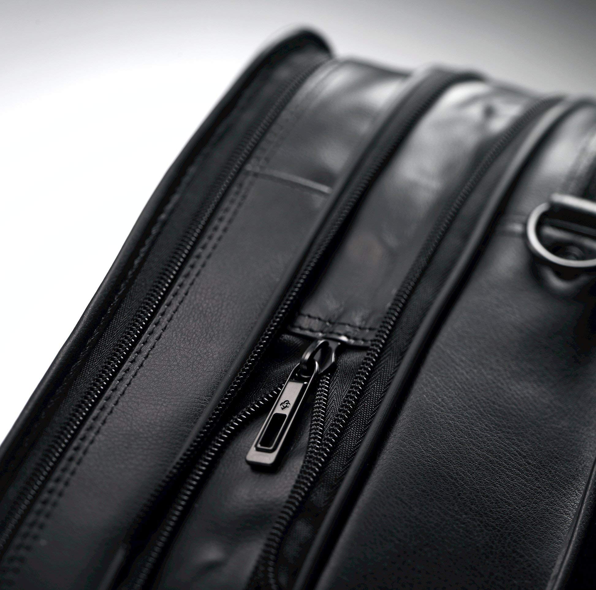 Foto 6 pulgar | Maletín Samsonite Leather Expandible Negro De 17 Pulgadas - Venta Internacional.