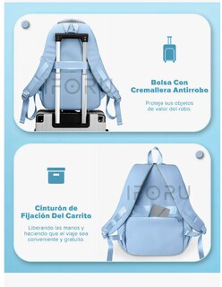 Foto 2 | Mochila Escolar Viaje Bolsa Para Laptop 15.6'' 30l