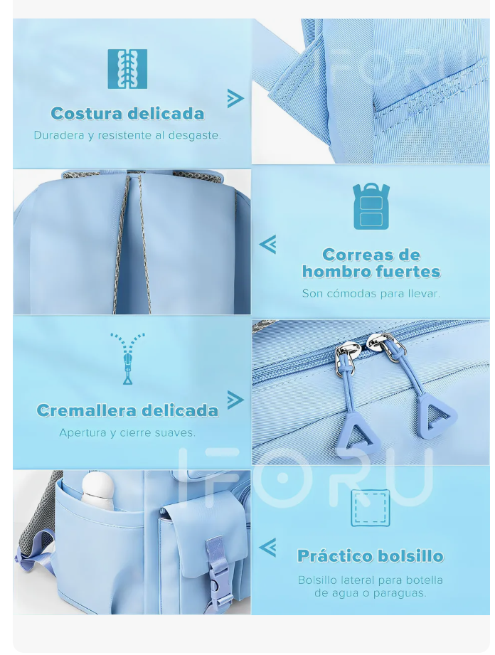 Foto 4 pulgar | Mochila Escolar Viaje Bolsa Para Laptop 15.6''  30l