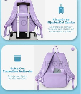 Foto 3 | Mochila Escolar Viaje Bolsa Para Laptop 15.6'' 30l