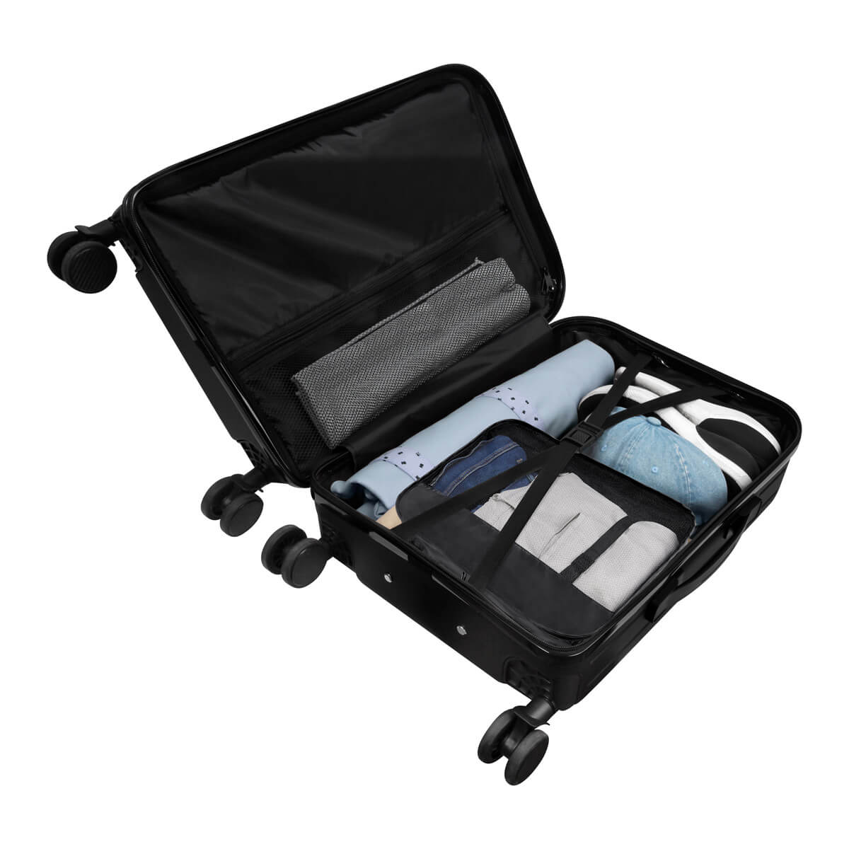 Foto 4 pulgar | Maleta Carry-on Negra