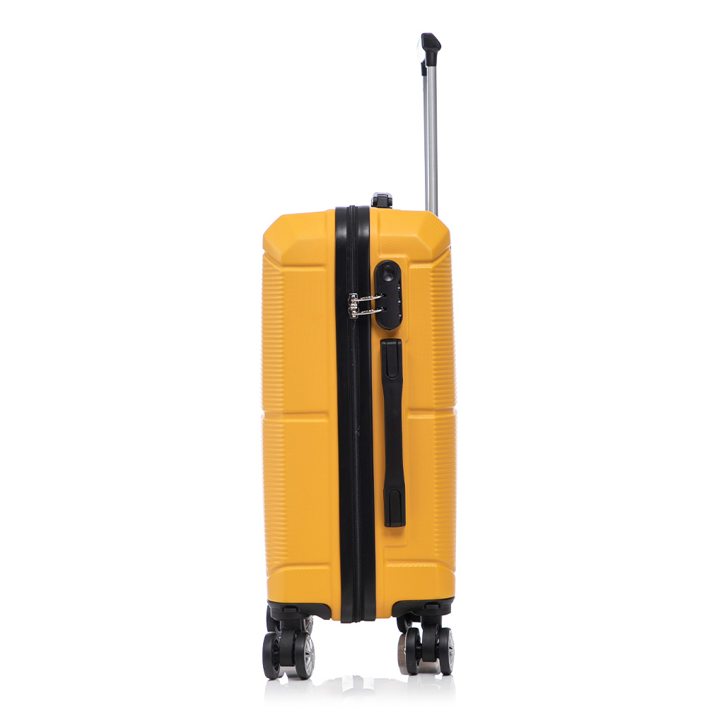 Foto 3 | Maleta De Mano Viaje Rigida Con Ruedas 10kg Color Amarillo Estilo 2
