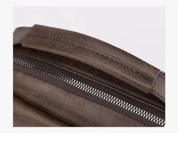 Foto 5 pulgar | Bolso De Hombro De Cuero Vintage Para Hombres