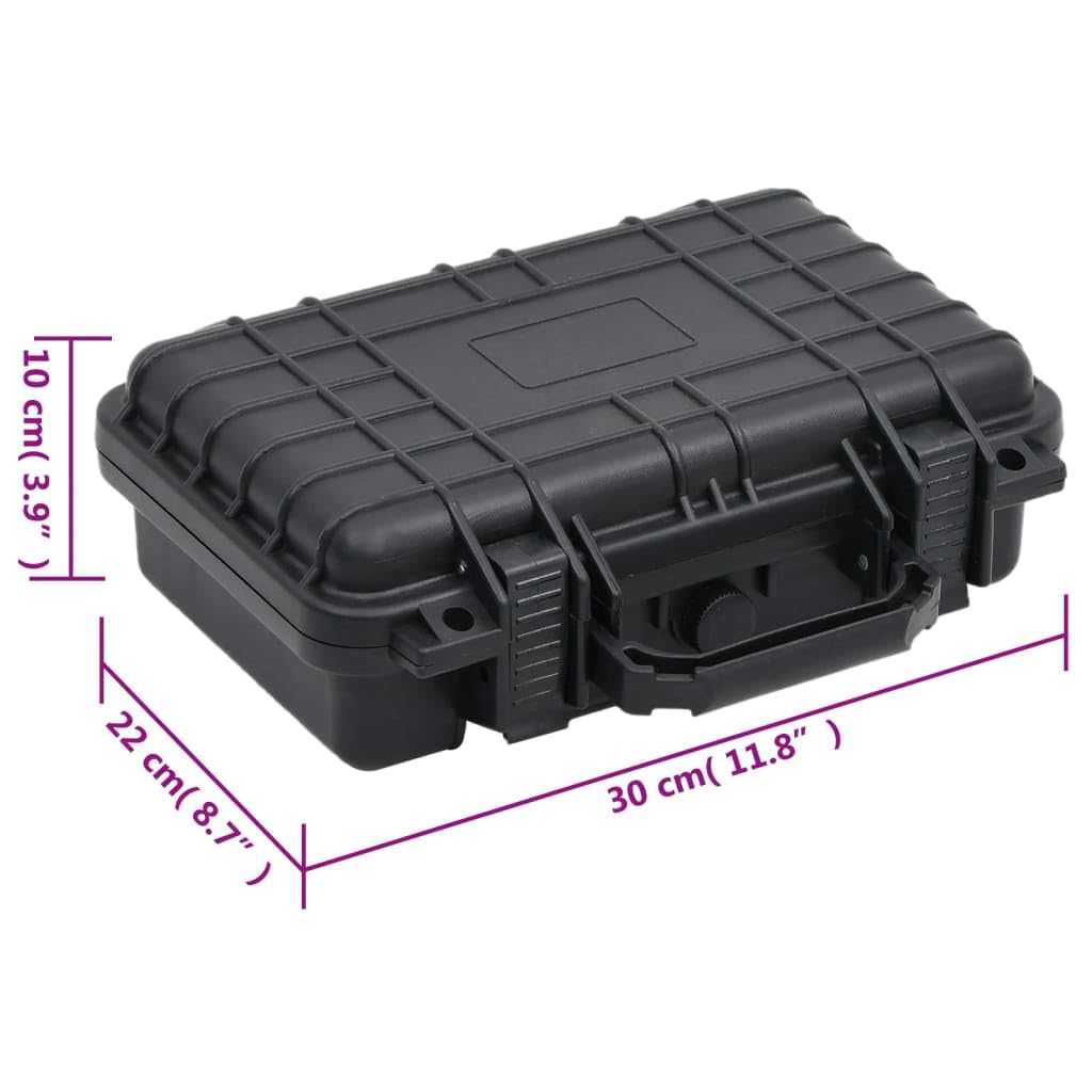 Foto 5 pulgar | Flight Case Vidaxl Portátil De Polipropileno Negro Con Espuma - Venta Internacional.