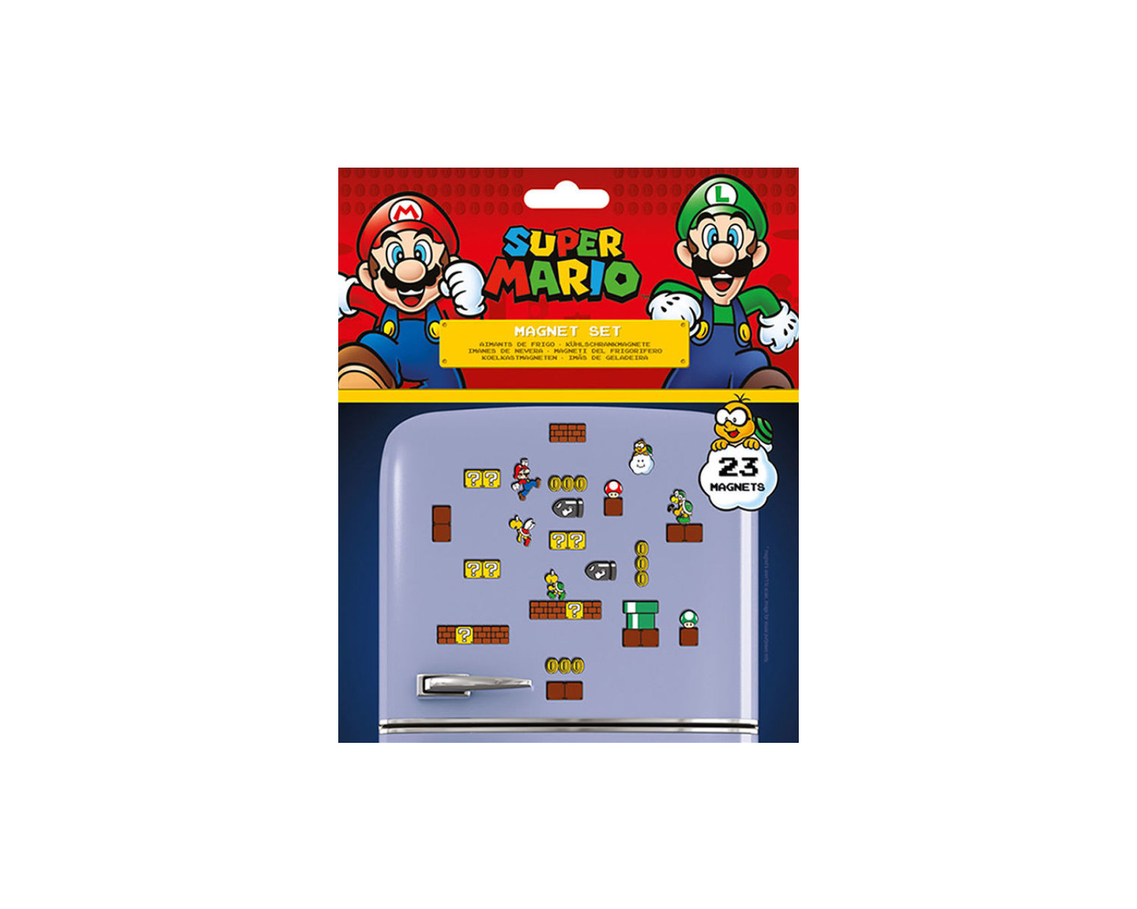 Foto 3 pulgar | Set De Imanes Super Mario Reino Champiñón