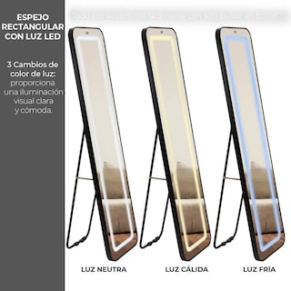 Foto 2 | Espejo Rectangular De Pared Eo Safe Imports Esi-20528 Negro