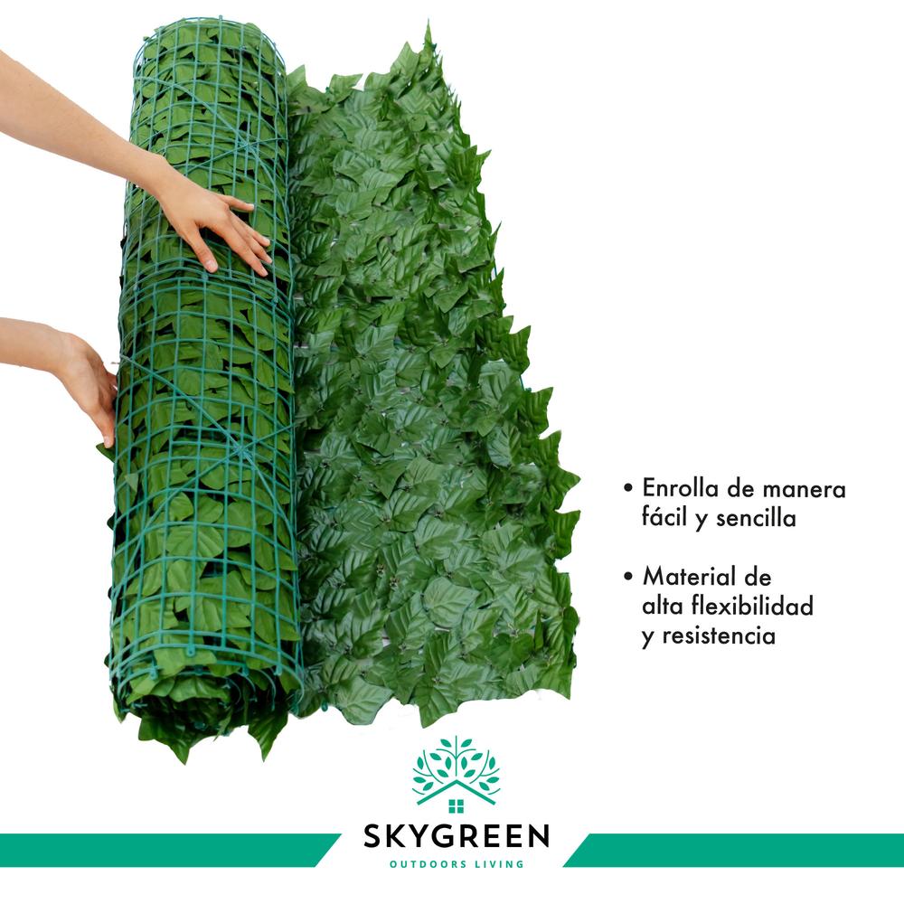Foto 7 pulgar | Follaje Artificial en Rollo Enredadera  Muro Verde 1 m x 3 m