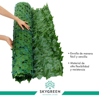Foto 6 | Follaje Artificial en Rollo Enredadera Muro Verde 1 m x 3 m